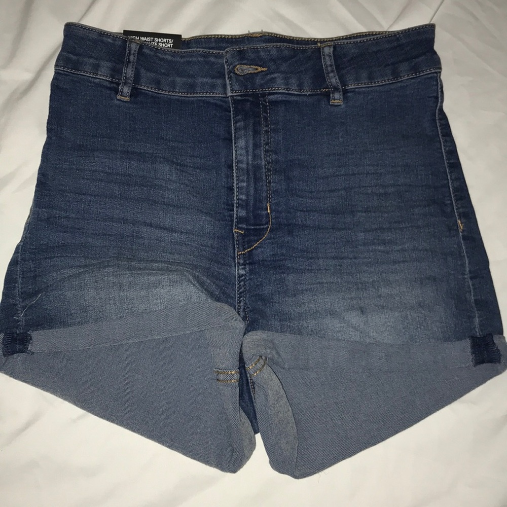 High Waisted Denim Shorts